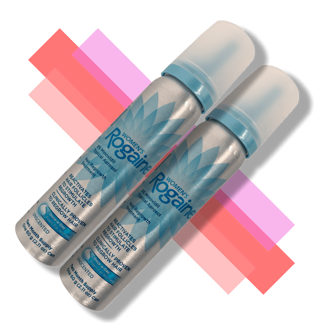 Women's Rogaine Minoxidil Foam - 5% - 4 Month Supply + Dermaroller HC 902 Kit
